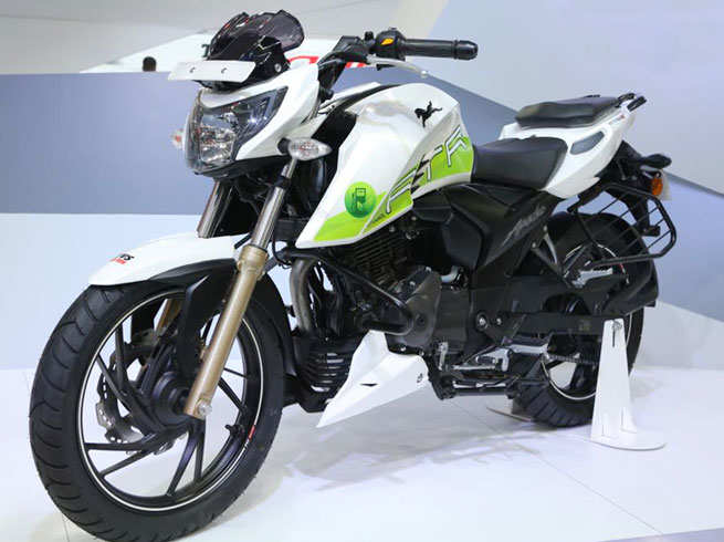 Tvs apache sales electric bike