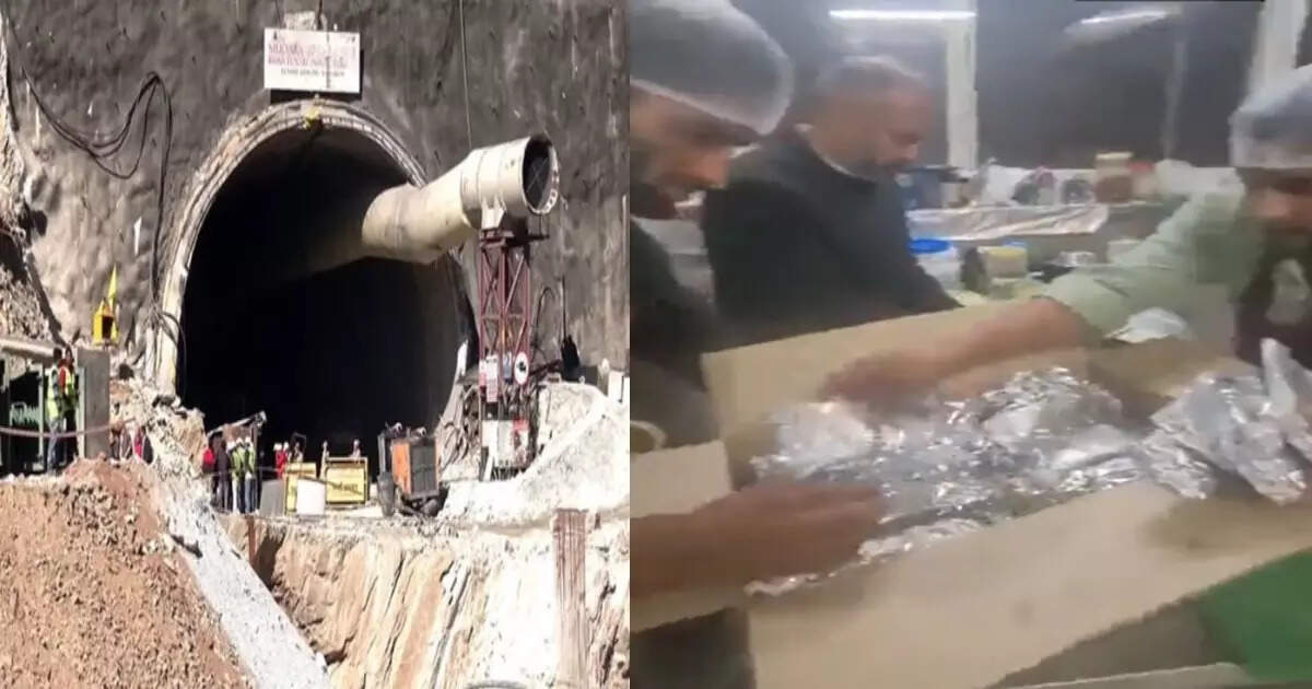 Veg pulao, matar paneer and butter chapatti… this food was given to the workers trapped in the Uttarkashi tunnel accident.