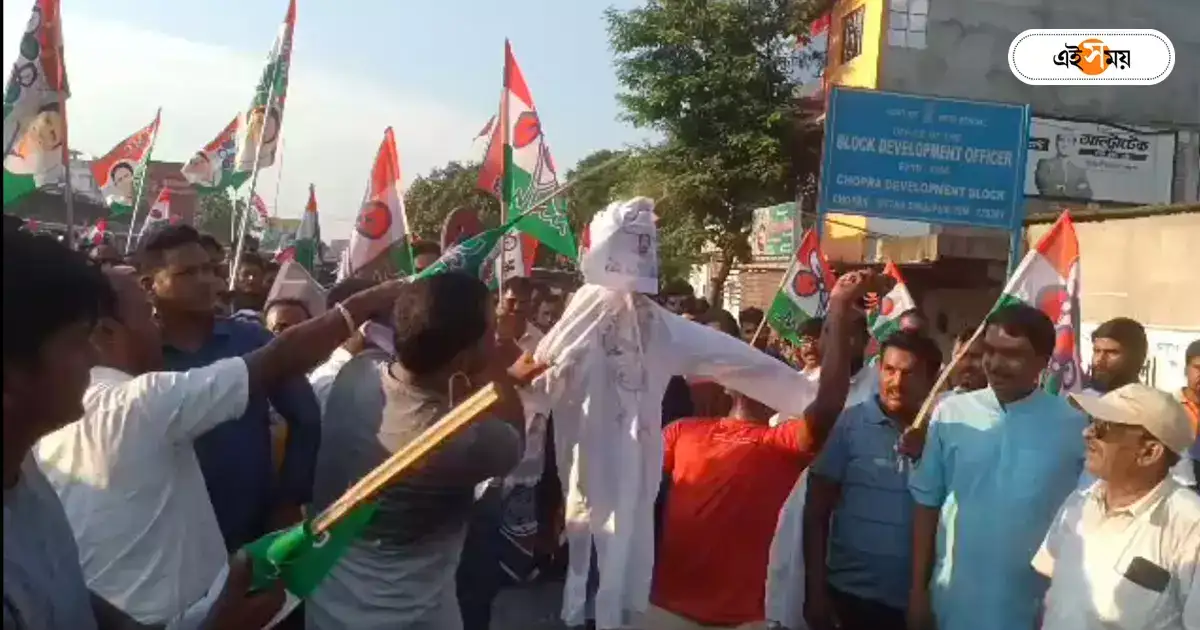 Trinamool Congress Conflict : পঞ্চায়েত ভোট মিটতেই ফের প্রকাশ্যে তৃণমূলের গোষ্ঠীদ্বন্দ্ব, পুড়ল কানাইয়ালালের কুশপুতুল – trinamool congress conflict again in chopra uttar dinajpur after panchayat polls Trinamool Congress Conflict : পঞ্চায়েত ভোট মিটতেই ফের প্রকাশ্যে তৃণমূলের গোষ্ঠীদ্বন্দ্ব, পুড়ল কানাইয়ালালের কুশপুতুল – trinamool congress conflict again in chopra uttar dinajpur after panchayat polls