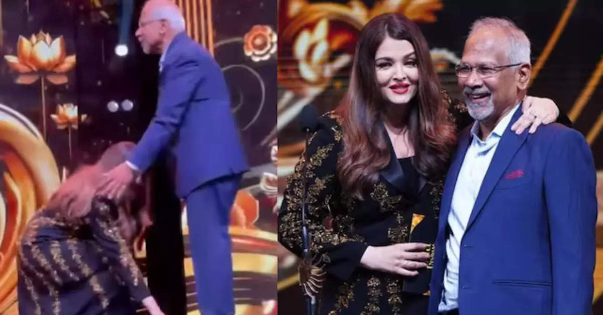 When Aishwarya Rai touched the feet of Tamil director Mani Ratnam, the video went viral, watch