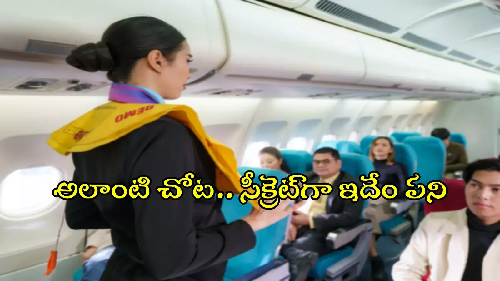 HYD: విమానంలో రహస్యంగా పని కానిచ్చేసిన ప్రయాణికుడు.. గమనించిన ఎయిర్‌హోస్టస్‌, ఆ తర్వాత..