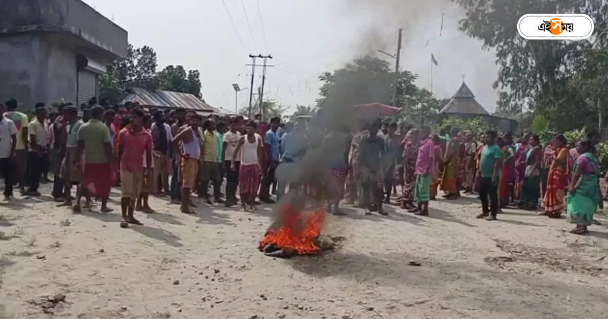 Jalpaiguri News : ফের হাতির হানায় মৃত্যু, প্রতিবাদে রাস্তায় টায়ার জ্বালিয়ে ব্যাপক বিক্ষোভ জলপাইগুড়িতে – once again a farmer lost life due to elephant attack in jalpaiguri