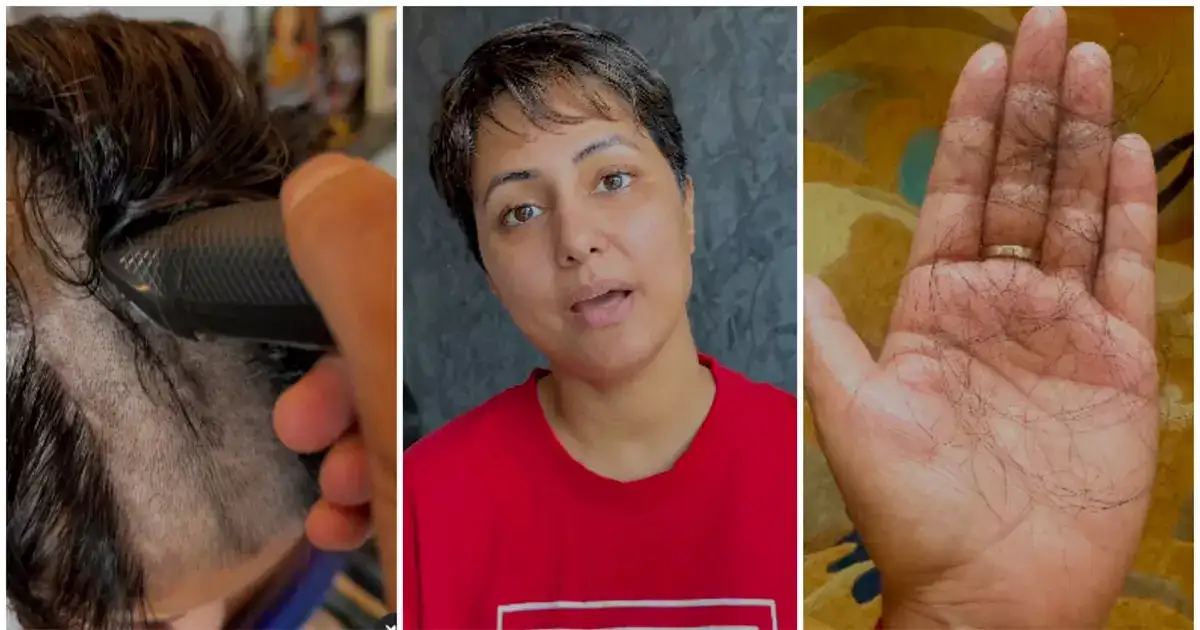 Hina Khan : कैंसर से जूझ रहीं हिना खान का खुलासा, बालों के बाद पलकें भी झड़ीं, शेयर किया भावुक पोस्ट 3 Hina Khan