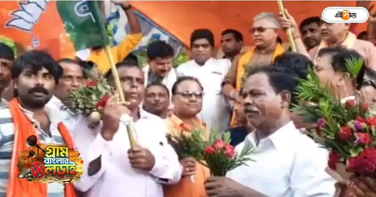 Dilip Ghosh : দিলীপের হাত ধরেই ‘ফুল বদল’ নারায়নগড়ে! তৃণমূল ছেড়ে BJP-তে যোগ ৫০ কর্মীর – 50 trinamool workers join bjp in campaign meeting in narayangarh by dilip ghosh election 23