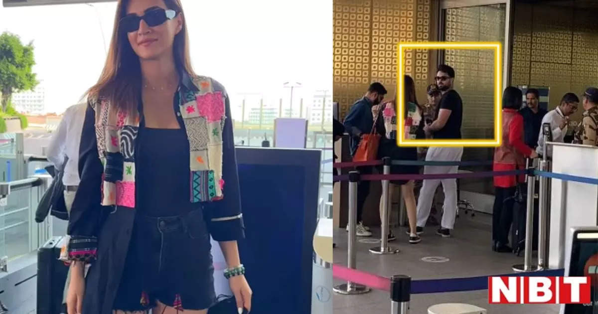 Kriti Sanon Spotted with Rumored Boyfriend Kabir Bahiya at Airport