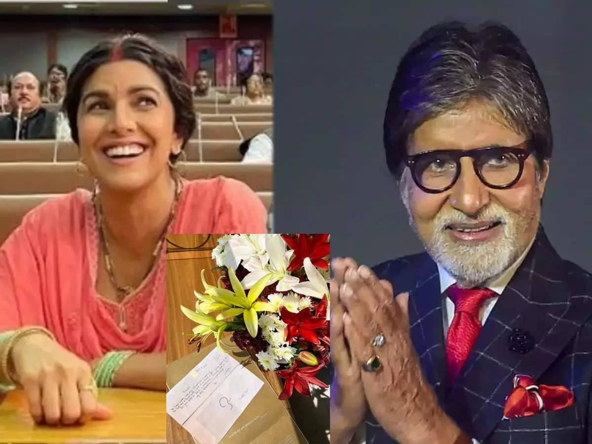 Amitabh Bachchan Sent handwritten letter and flower bouquet to Abhishek  Bachchan co star Nimrat Kaur for Dasvi performance - 'दसवीं' में अव्वल रहीं  निम्रत कौर को मिली अमिताभ बच्चन से शाबाशी, बिग