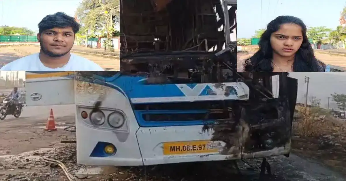 बसचा टायर गरम होऊन अचानक आग, त्या दोघांच्या प्रसंगावधानामुळे वाचले २१ प्रवाशांचे प्राण; नेमकं काय घडलं? बसचा टायर गरम होऊन अचानक आग, त्या दोघांच्या प्रसंगावधानामुळे वाचले २१ प्रवाशांचे प्राण; नेमकं काय घडलं?