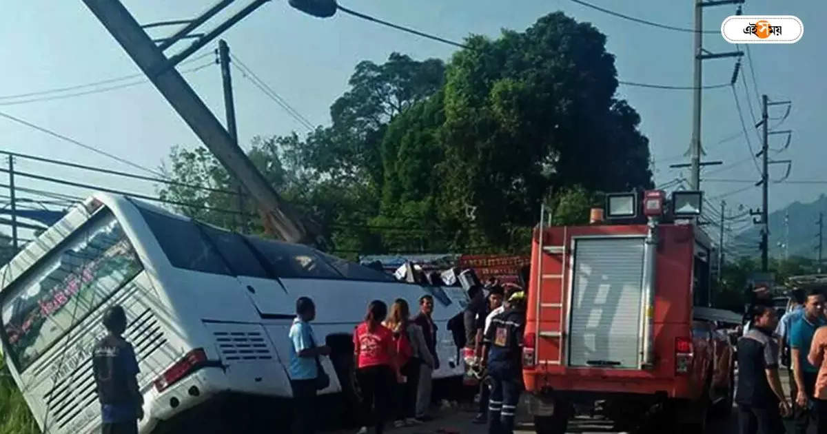 Kolkata Road Accident : দুই বাসের মুখোমুখি সংঘর্ষে শিশু-সহ আহত ৩৯ জন যাত্রী – two buses accident near rashmoni bazar in beleghata 39 passengers injuring