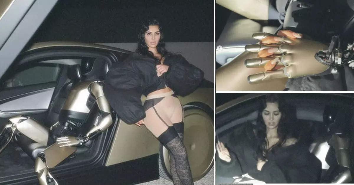 Kim Kardashian’s Photoshoot with Tesla Robot Sparks Online Buzz