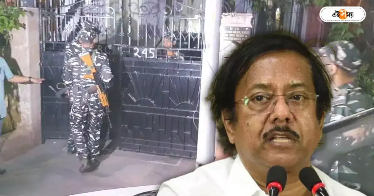 Jyotipriya Mallick ED : ১৬ ঘণ্টা পার, চলছে ম্যারাথন তল্লাশি! জ্যোতিপ্রিয়র বাড়ির সামনে বাড়ল কেন্দ্রীয় বাহিনী – jyotipriya mallick house under surveillance ed continuing search operation from morning