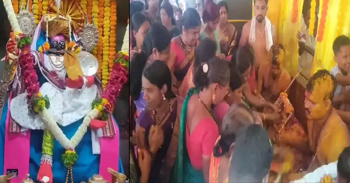 श्री सिध्दनाथ आणि माता जोगेश्वरी यांचा विवाह सोहळा; हजारोंच्या संख्येने भाविकांची उपस्थिती श्री सिध्दनाथ आणि माता जोगेश्वरी यांचा विवाह सोहळा; हजारोंच्या संख्येने भाविकांची उपस्थिती