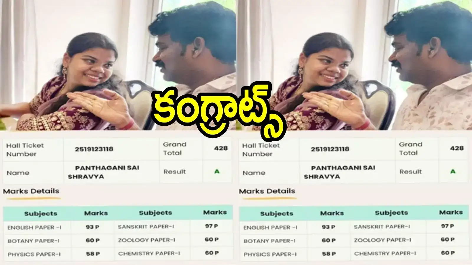 ఏపీ టీడీపీ నేత కుమార్తెకు ఇంటర్‌లో టాప్ మార్క్‌లు.. ఫుల్ ఖుషీ, ఎన్ని మార్కులో తెలుసా