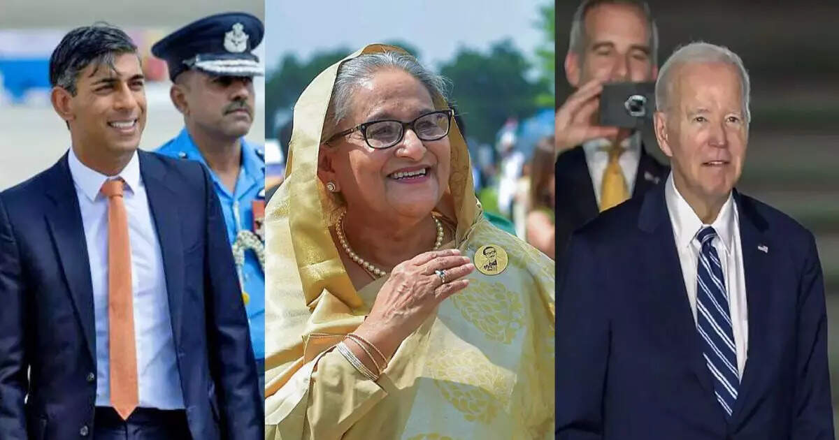 जो बाइडेन, ऋषि सुनक, जस्टिन ट्रुडो, शेख हसीना… सबसे बड़ी पंचायत में भाग लेने दुनिया के दिग्गज नेता पहुंचे दिल्ली जो बाइडेन, ऋषि सुनक, जस्टिन ट्रुडो, शेख हसीना… सबसे बड़ी पंचायत में भाग लेने दुनिया के दिग्गज नेता पहुंचे दिल्ली