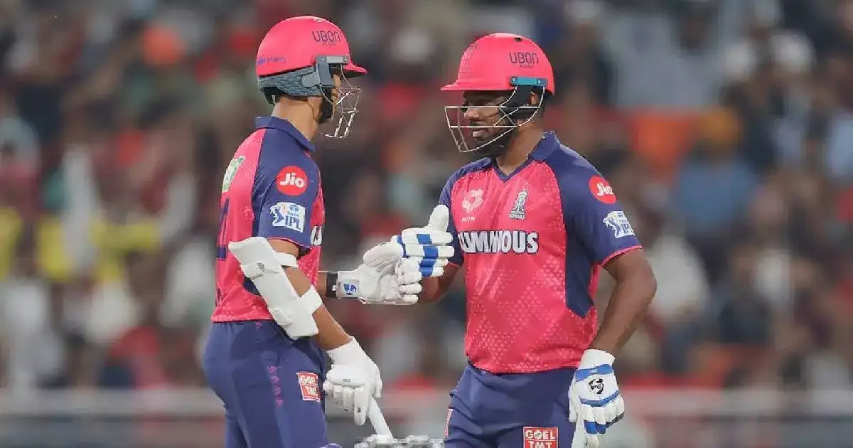 സഞ്ജു പൊളിച്ചു, തകര്‍ത്തടിച്ച് ജയ്‌സ്വാളും; രാജസ്ഥാന്‍ റോയല്‍സിന് 205 റണ്‍സിന്റെ മികച്ച സ്‌കോര്‍