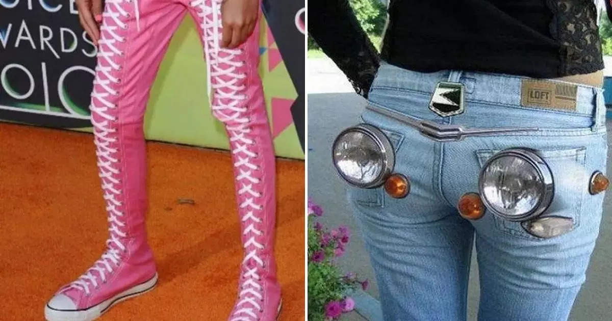 funny pants designs photos viral on social media - PICS: ये