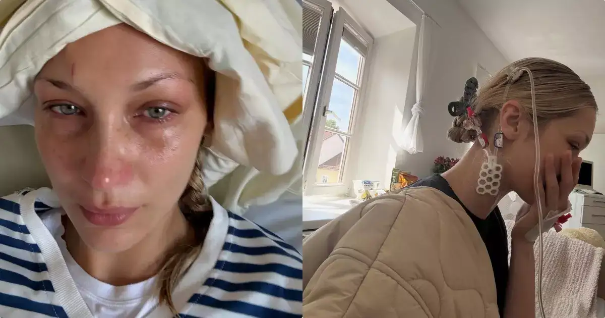 പത്ത് വർഷത്തിലേറെ ആ രോ​ഗവുമായി പോരാടിയതാണ്; ആശുപത്രിയിൽ നിന്നുള്ള ചിത്രങ്ങളുമായി ബെല്ല ഹഡിഡ്