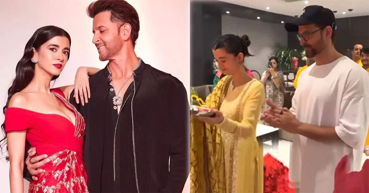 Hrithik Roshan and Saba Azad Attend Ganpati Puja Together, Dismissing Breakup Rumors