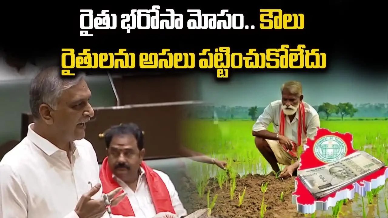 రైతు భరోసా పచ్చి మోసం.. కౌలు రైతులను పట్టించుకోలేదన్న హరీశ్‌రావు..