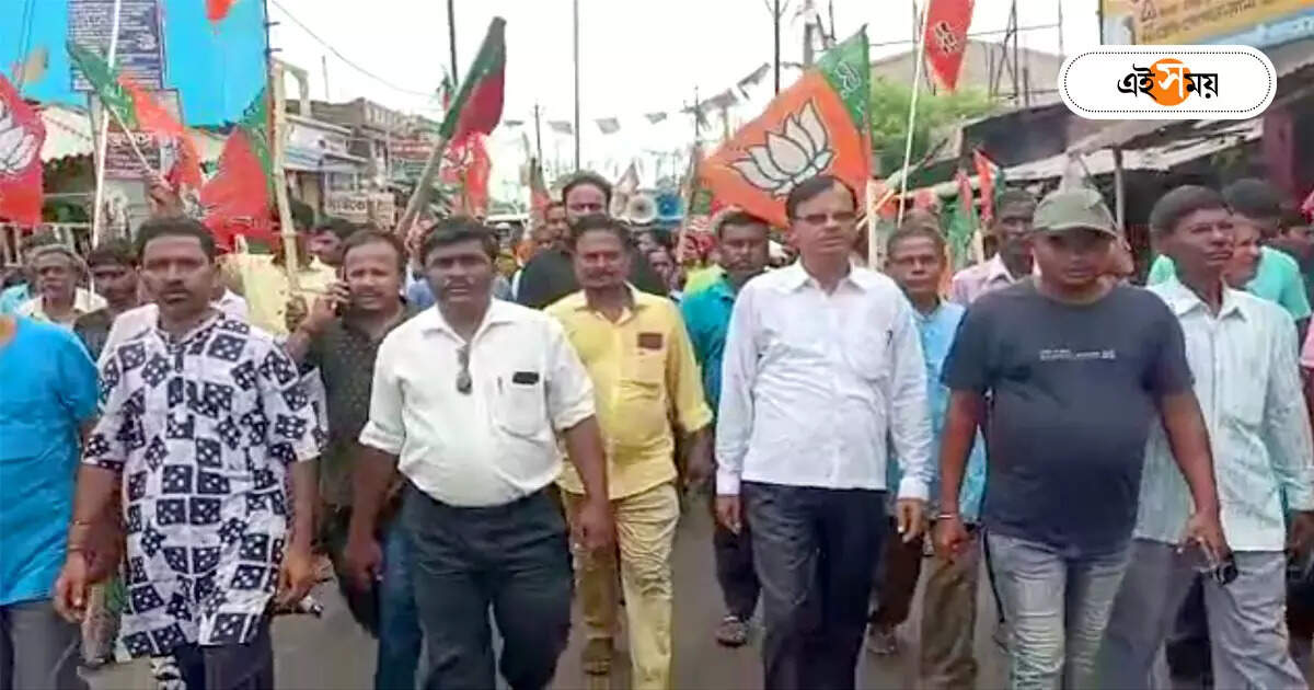 West Bengal Panchayat Election : পঞ্চায়েতে পাখির চোখ নন্দীগ্রাম! শুভেন্দুর গড়ে ঢাক-ঢোল পিটিয়ে মনোনয়ন শুরু BJP-র – bharatiya janata party starts filling nomination for west bengal panchayat election at nandigram