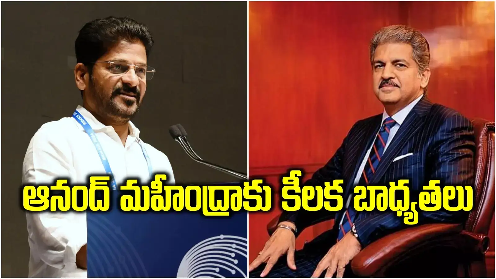 తెలంగాణలో స్కిల్ యూనివర్సిటీ.. ఆనంద్ మహీంద్రాకు రేవంత్ కీలక బాధ్యతలు