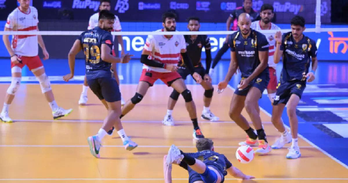 Prime Volleyball League: Kolkata Thunderbolts get their first win of the season, fall to Kochi Blue Spikers