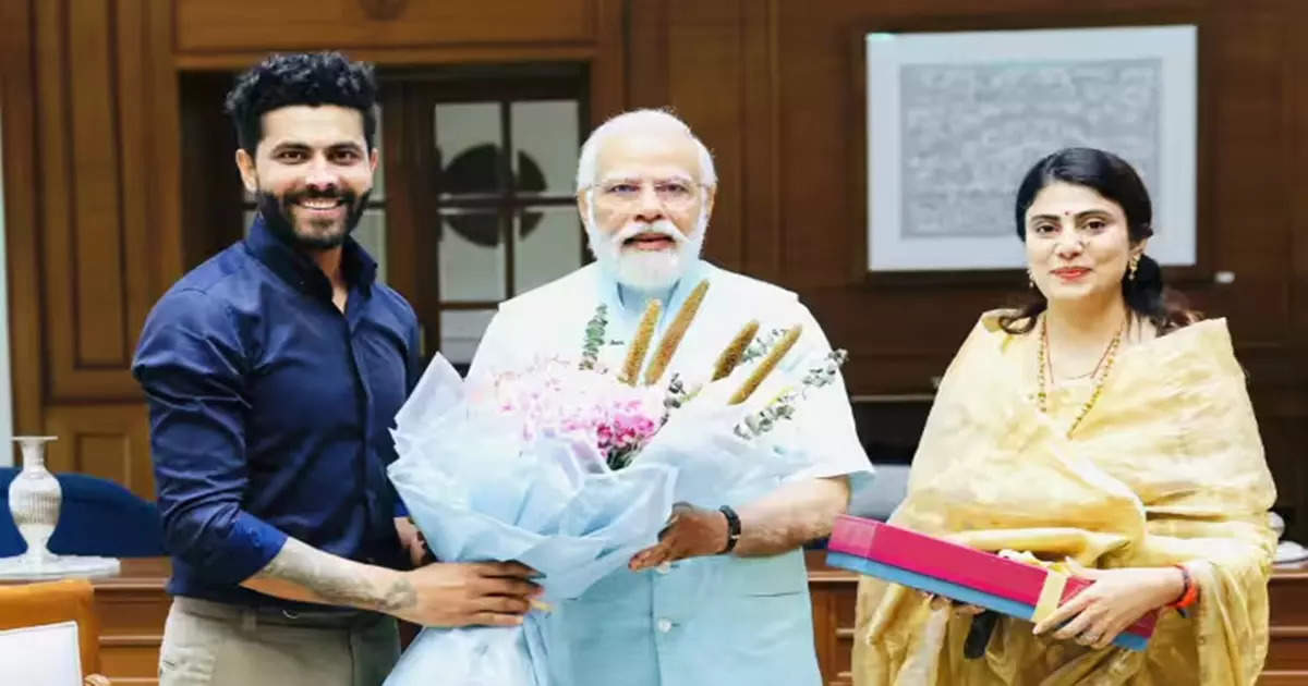 Indian Cricketer Ravindra Jadeja Joins BJP, Wife Rivaba Shares Photo