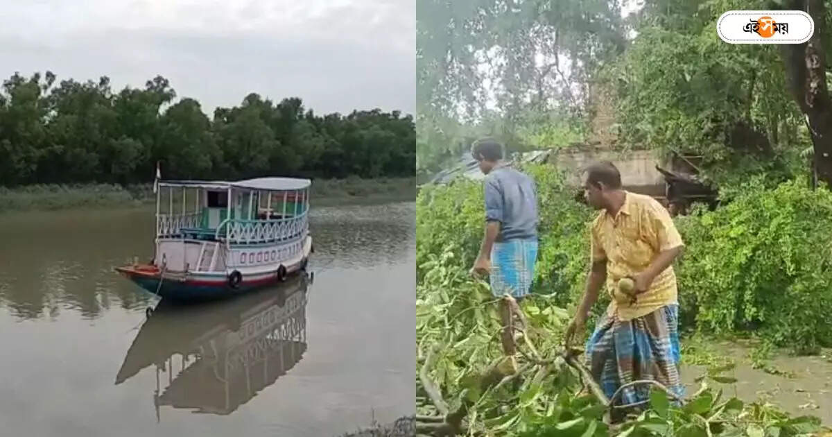 Sundarbans Jungle : দু’মিনিটের ভয়ঙ্কর ‘খেলা’, তোলপাড় গ্রাম! লন্ডভন্ড সুন্দরবন – tornado rampage several areas of sundarbans near bashirhat minakhan area