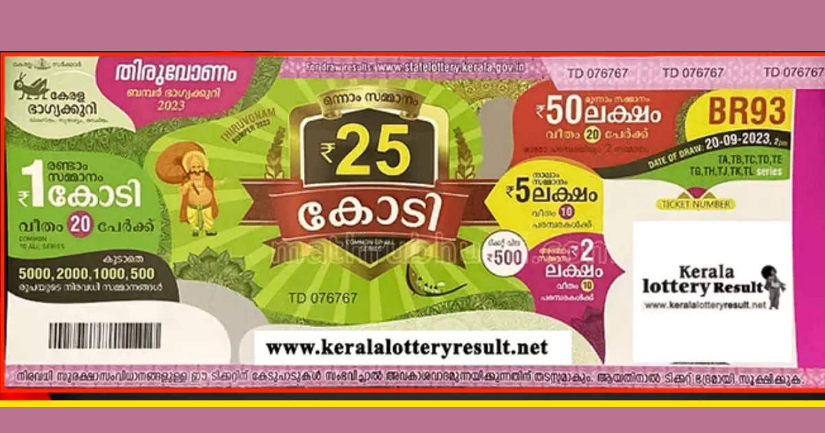 SURYA Lottery Agency Thiruvalla - Hurry only 6 more days, Onam Bumper  Lottery 2023. | Facebook