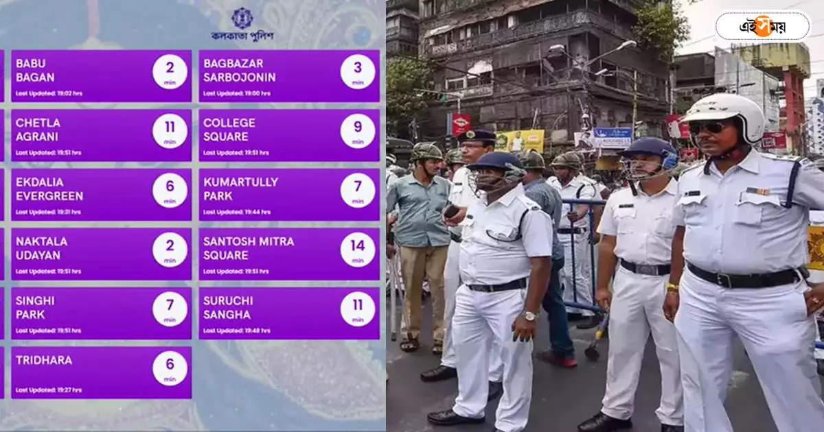 Kolkata Police Q Time : কোন পুজোয় কতক্ষণ অপেক্ষা? Q Time-এ জানিয়ে দিচ্ছে কলকাতা পুলিশ – kolkata police launched q time durga puja pandal hopping is now more easier