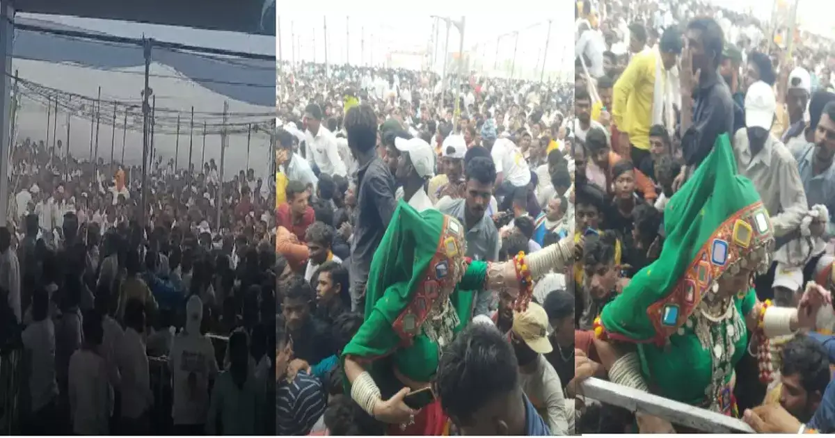 Shital Rathod Managed Crowd at Eknath Shinde And Devendra Fadnavis ...