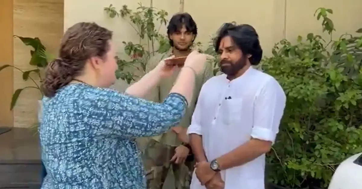 Pawan Kalyan's Russian wife coronated him, performed Aarti on his historic victory in Lok Sabha elections