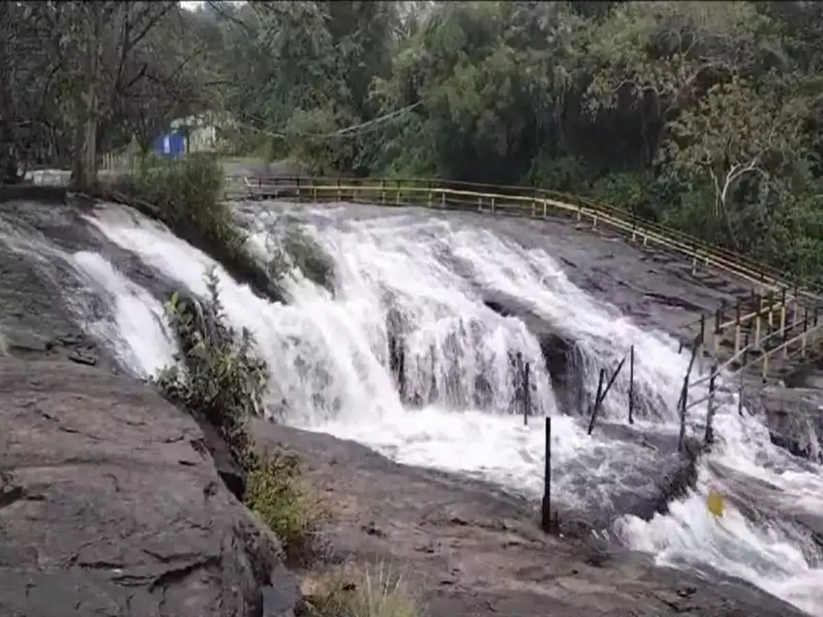 கும்பக்கரை அருவியில் கடும் வெள்ளப்பெருக்கு! சுற்றுலா பயணிகளை பாதுகாப்பாக வெளியேற்றிய வனத்துறை! 