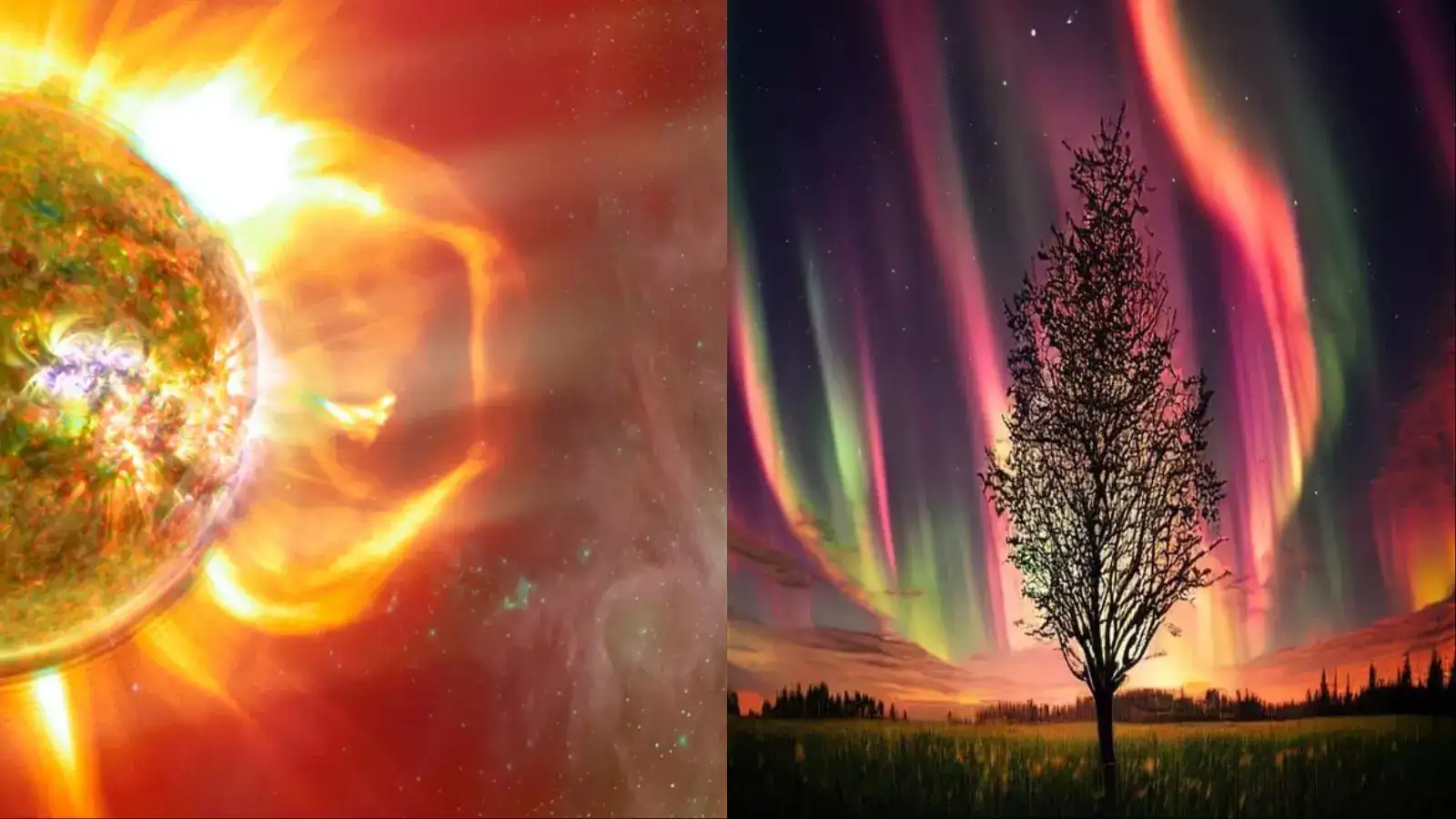 சூரியனில் இருந்து பூமியை தாக்கிய புயல் : வானில் நடந்த அபூர்வம்.. என்ஜாய் செய்த மக்கள்.. நீங்களும் அத பாத்தீங்களா ? 