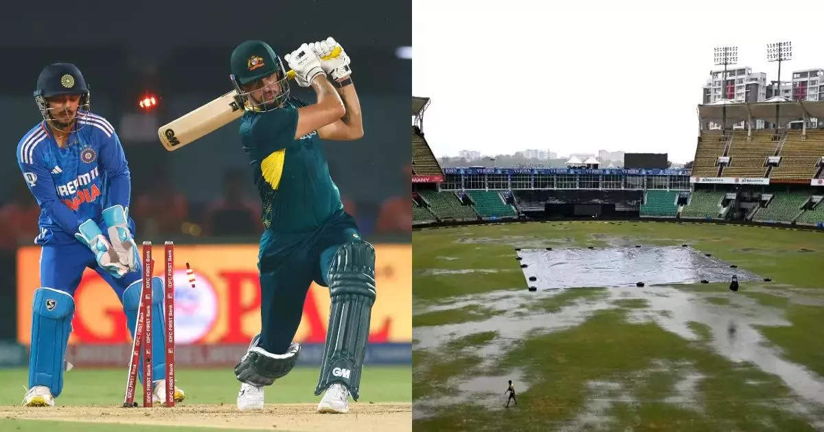 India Australia 2nd T20 in Thiruvananthapuram horse in the rain?  The weather report is…
