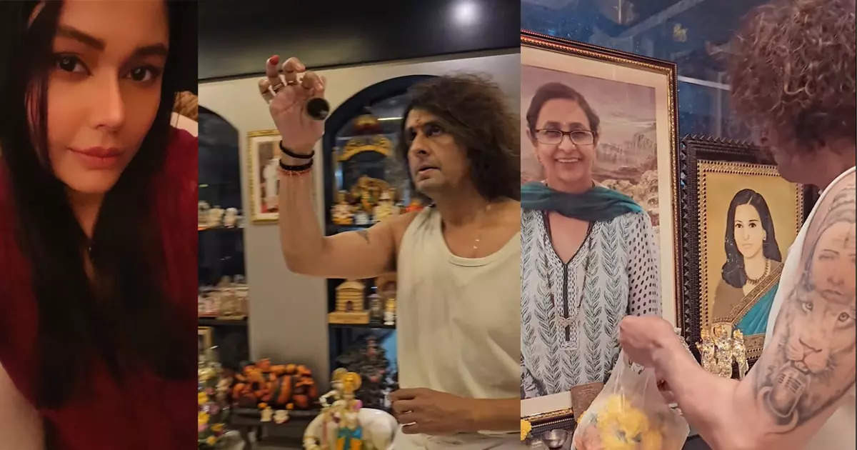 Sonu Nigam's Home Temple Honors Musical Legends Including Rafi, Jackson, and Osho