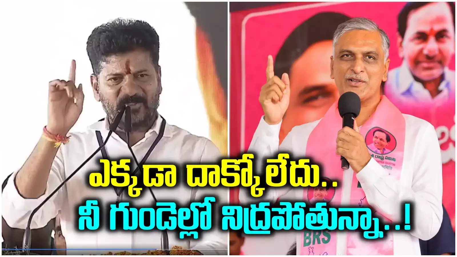 నా ఎత్తు గురించి మాట్లాడుతున్నావ్.. నేనూ నిన్ను ఆ మాట అనొచ్చు కానీ.. హరీష్ రావు కౌంటర్