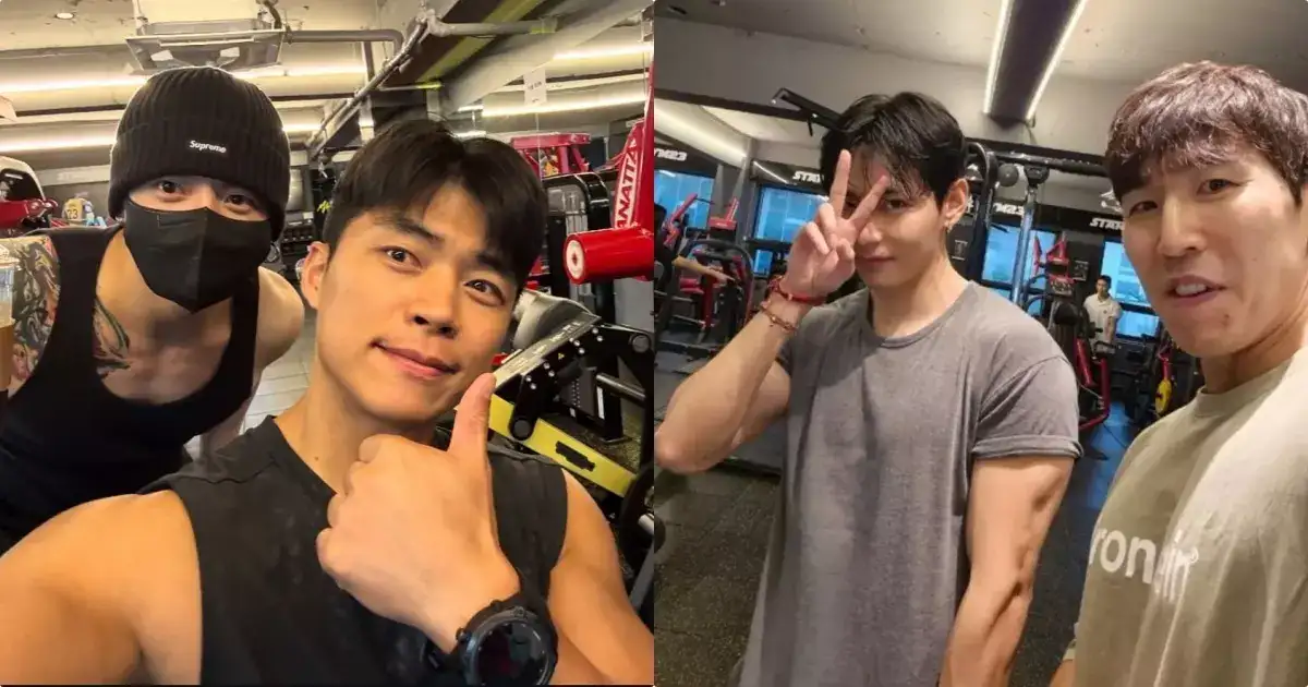 ജങ്കൂക്ക് മാത്രമല്ല, വി യും കട്ട മസിലൊക്കെ വെപ്പിച്ചിട്ടുണ്ട്; രണ്ട് മാസം കൊണ്ട് ഇത്രയും മാറ്റമോ? വ‍‍ർക്കൗട്ട്ചിത്രങ്ങൾ വൈറലാവുന്നു