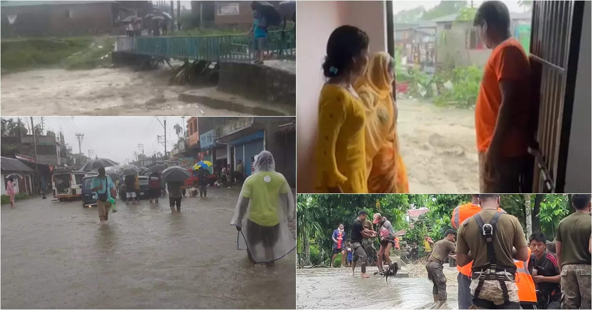 WB Flood Situation: প্রবল বৃষ্টিতে বানভাসি আলিপুরদুয়ারে গুড়িয়ে গেল ICDS-এর ঘর, জলে আটকে পড়া মানুষকে উদ্ধারে বায়ুসেনা – flood like situation on in alipurduar yellow alert issued as water level rised