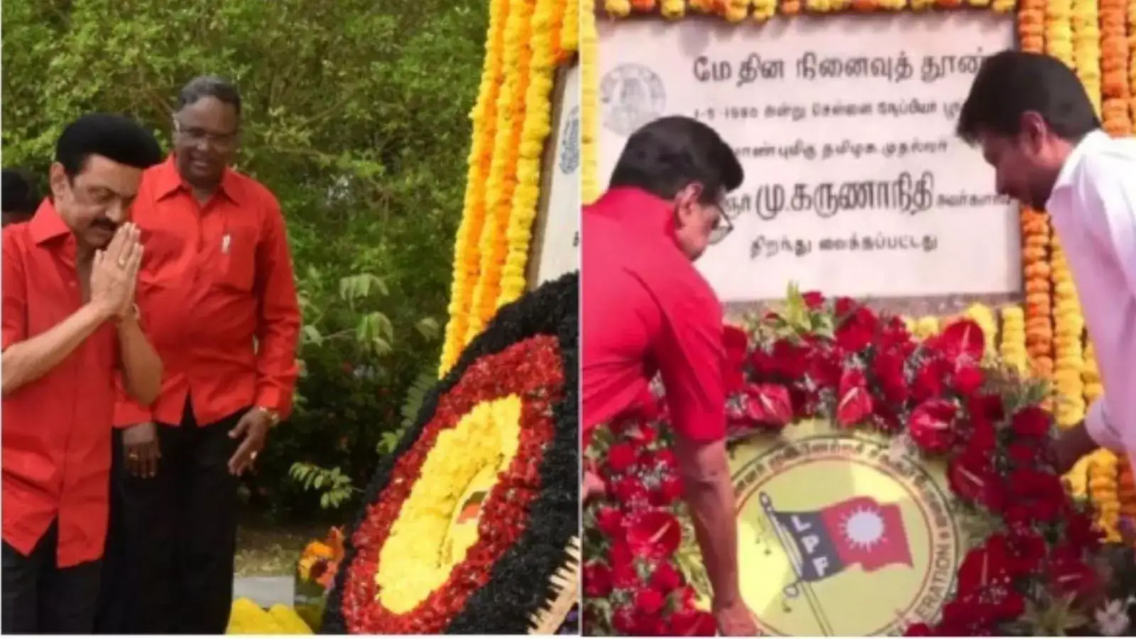 மே 1 விடுமுறையை சட்டமாக்கியவர் கலைஞர்.. சிவப்பு சட்டையில் மே தின வாழ்த்து! 