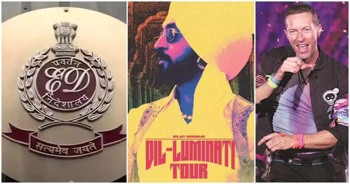 ED Raids Five States Over Fake Tickets for Diljit Dosanjh and Coldplay Concerts