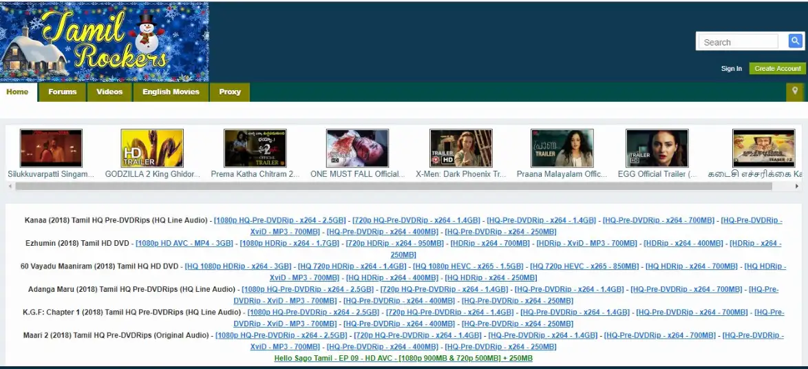 Tamil Malayalam Rockers 2018 Official Tamilrockers Website