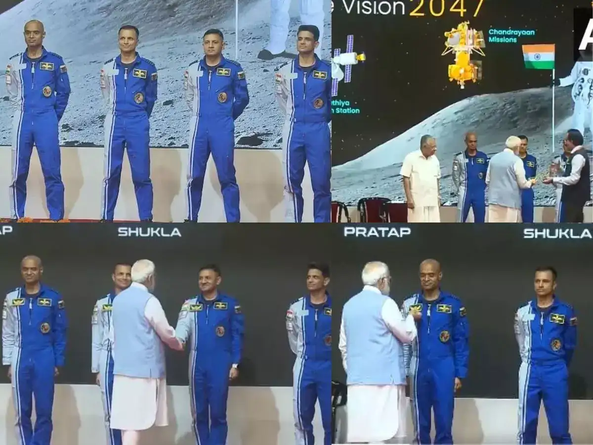 ககன்யான் திட்டத்தில் விண்வெளிக்கு செல்லும் 4 வீரர்கள்... அறிமுகப்படுத்தி வைத்தார் பிரதமர் மோடி! 