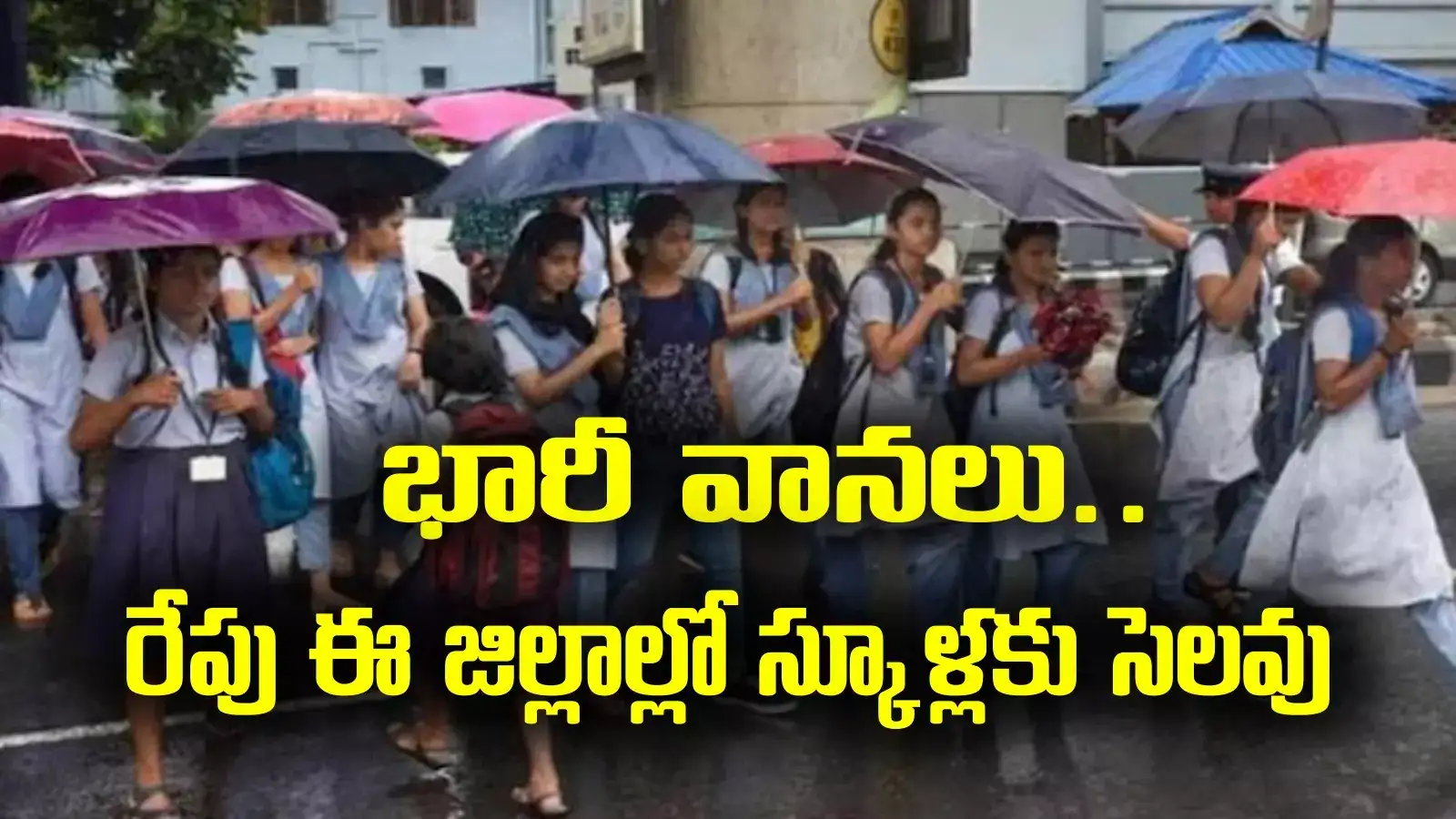 School Holidays: ఏపీలో భారీవానలు.. రేపు ఈ జిల్లాల్లో స్కూళ్లకు సెలవులు
