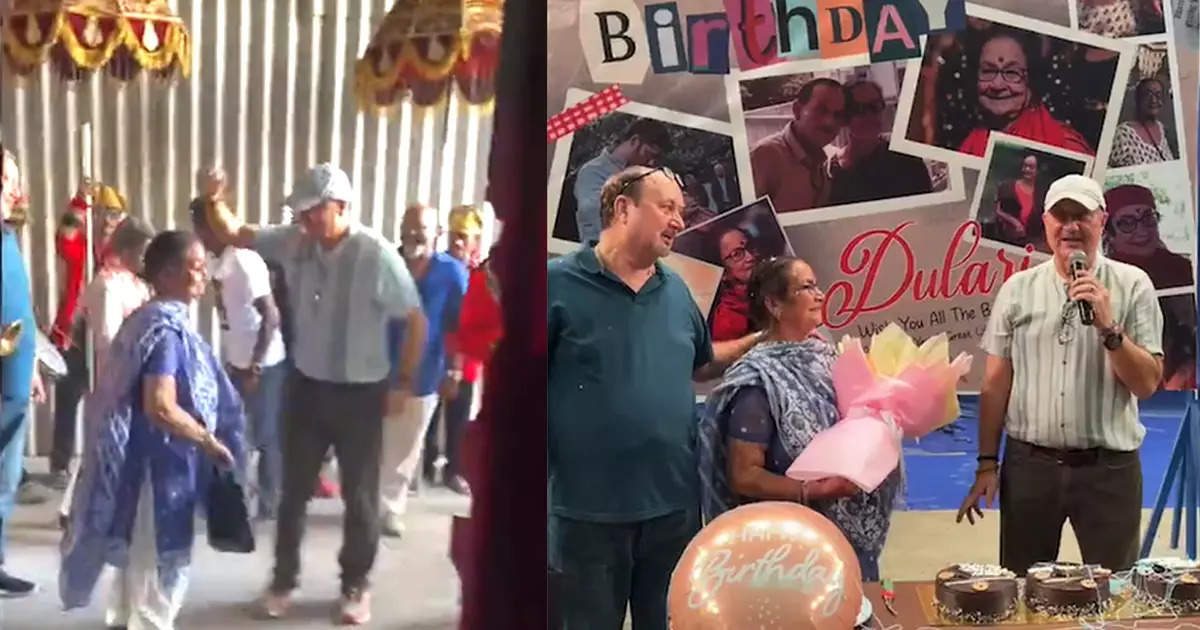 Anupam Kher made wedding-like preparations on his mother's birthday, showed the entire video live on Instagram