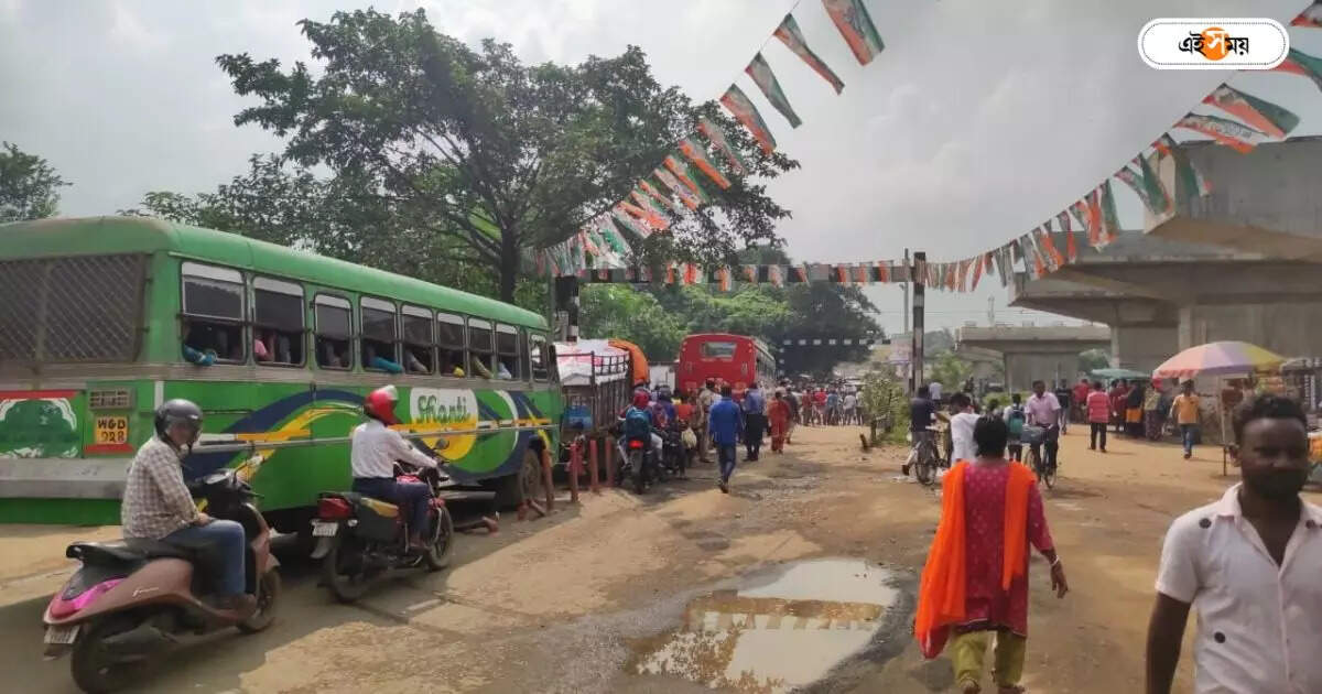 Suri Rail Overbridge : রেল ওভারব্রিজের কাজ শুরুর কৃতিত্ব নিয়ে লড়াই! TMC-BJP রাজনৈতিক তরজা চরমে – trinamool congress and bjp involved in political tussle with a railway overbridge