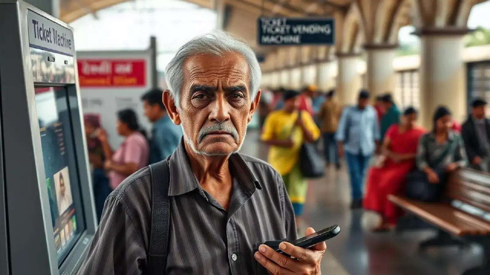 திருச்சி ரயில் நிலையத்தில் பணமில்லா பரிவர்த்தனைக்கு பயணிகள் எதிர்ப்பு! 