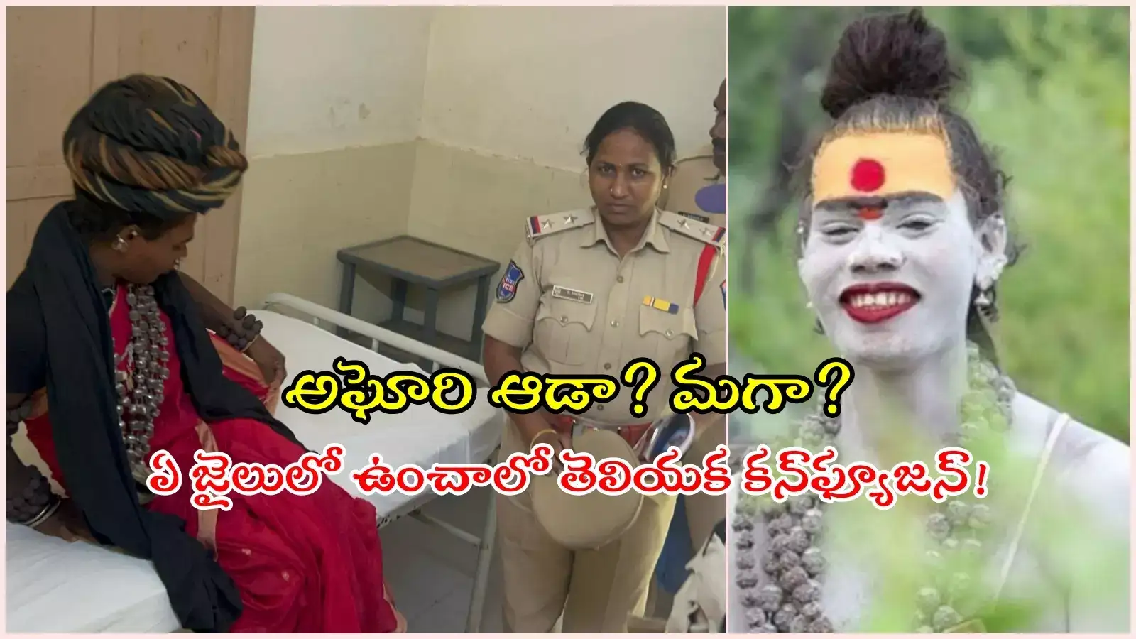 అఘోరి ఆడా? మగా?.. ఏ జైలులో పెట్టాలి, జైలు అధికారుల బుర్ర బద్ధలైందిగా..!