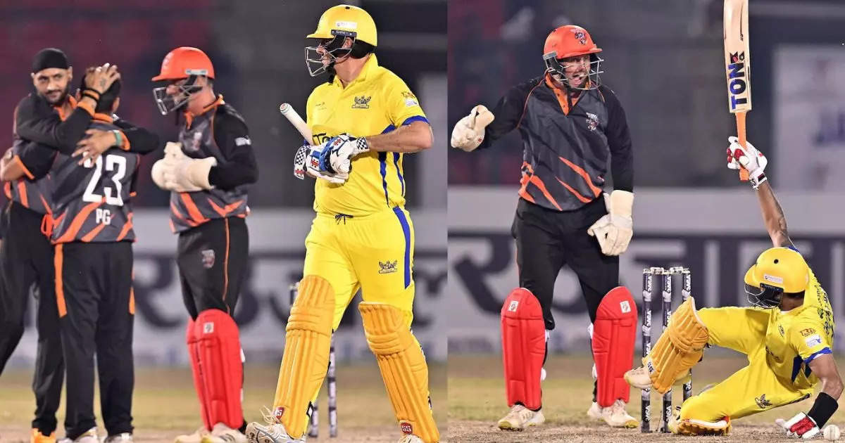 Manipal Tigers Clinch Thrilling Super Over Win Against TOYAM Hyderabad in Legends League Cricket