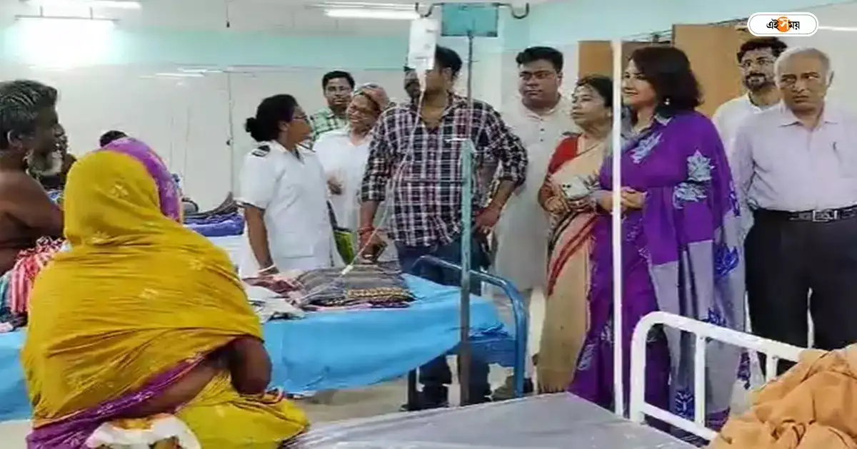 রচনা বন্দ্যোপাধ্যায়,ধনেখালি হাসপাতাল পরিদর্শনে রচনা, খতিয়ে দেখলেন ব্যবস্থাপনা! বললেন,’…পাশে থাকব’ – rachana banerjee goes to dhaniakhali state general hospital after winning lok sabha election