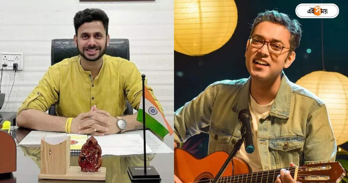 Manoj Tiwary : বিবাদ মিটতেই মনোজের গলায় ‘নিজেকে গুছিয়ে’ নেওয়ার সুর! হাওড়ার রাজনীতিতে জল্পনা – manoj tiwary sings anupam roy song at howrah christmas carnival stage